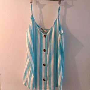 Spaghetti Strap stripped tank top